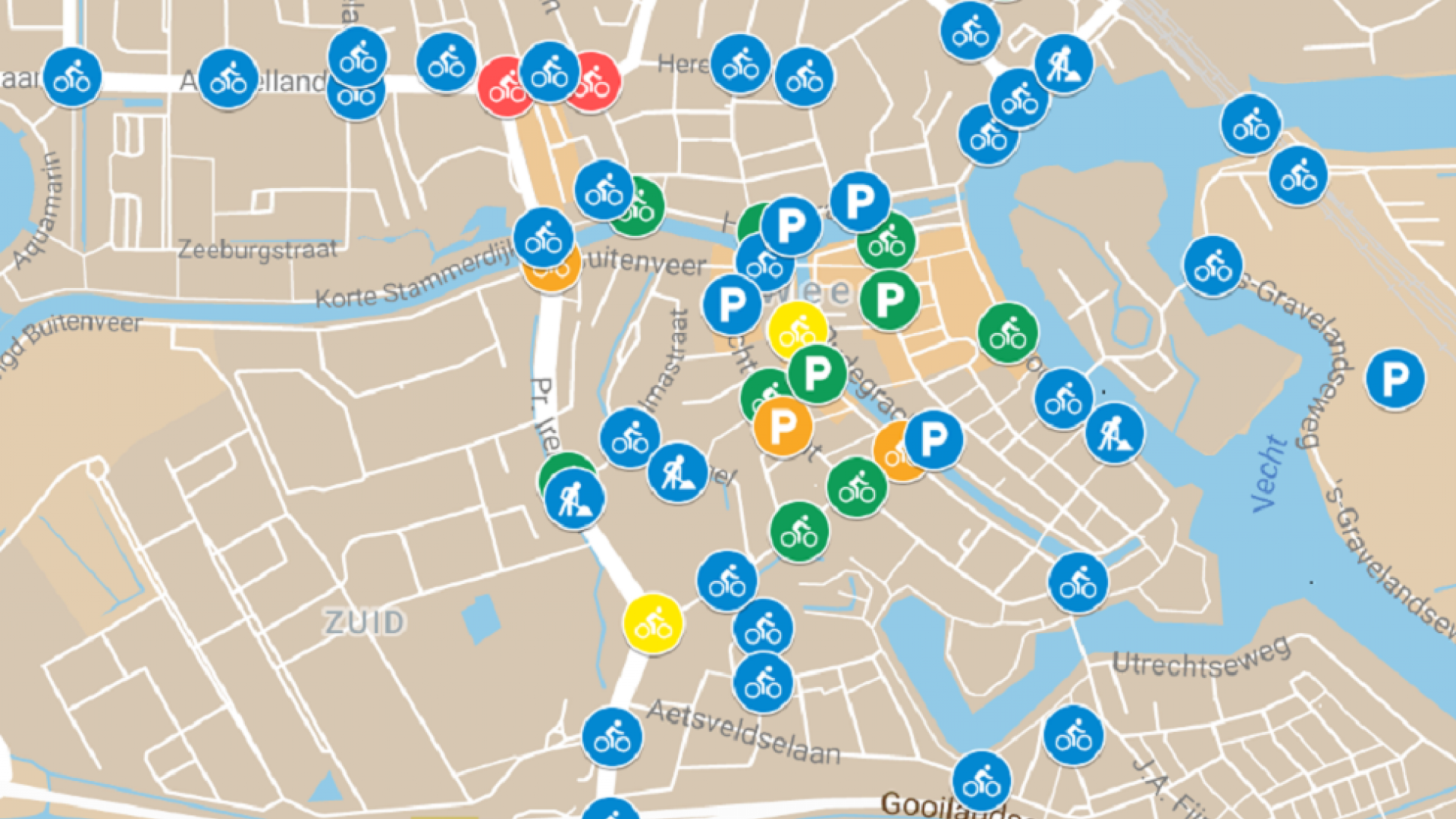 overzicht fietsknelpunten 2016